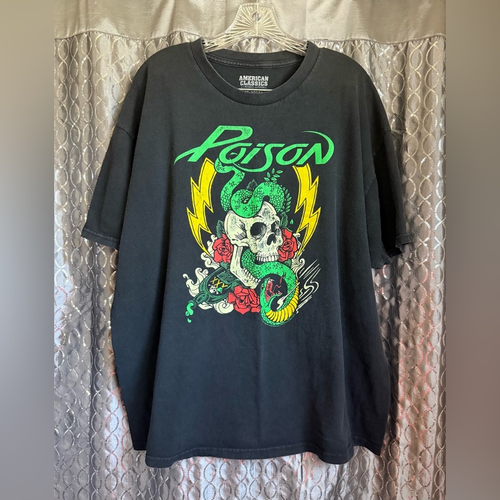 American Classics Men’s Poison Black Graphic T-Shirt Size 2XL